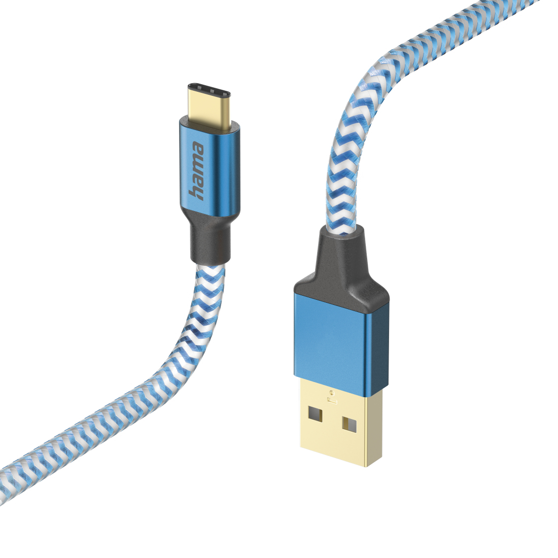 REFLECTIVE CABLE USBA  USBC 1.5M BLU thumbnail