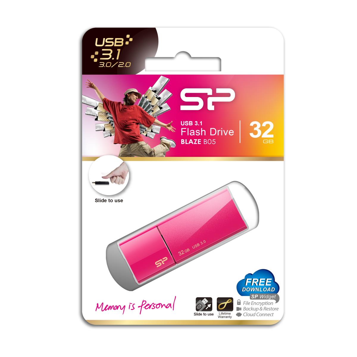 EU Product - USB-Stick 32GB USB3.2 B05 Pink thumbnail