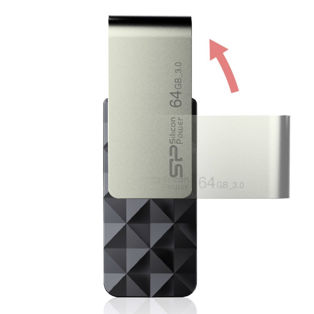 EU Product - USB-Stick 64GB USB3.0 B30 Black thumbnail