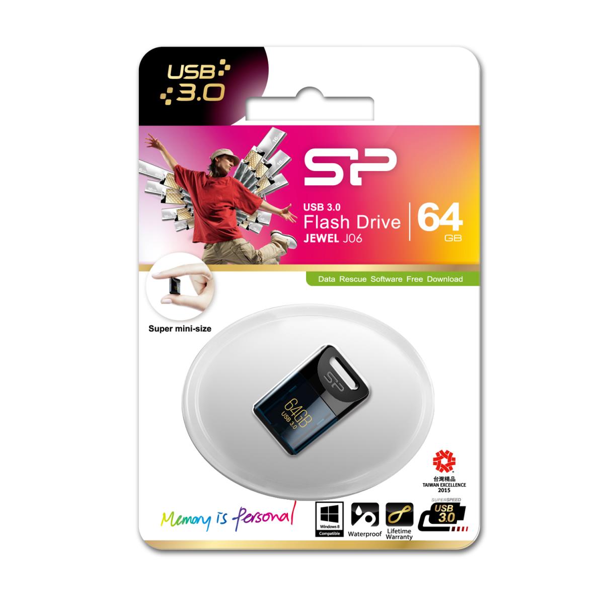 EU Product - USB-Stick 64GB USB3.0 J06 Deep Blue thumbnail