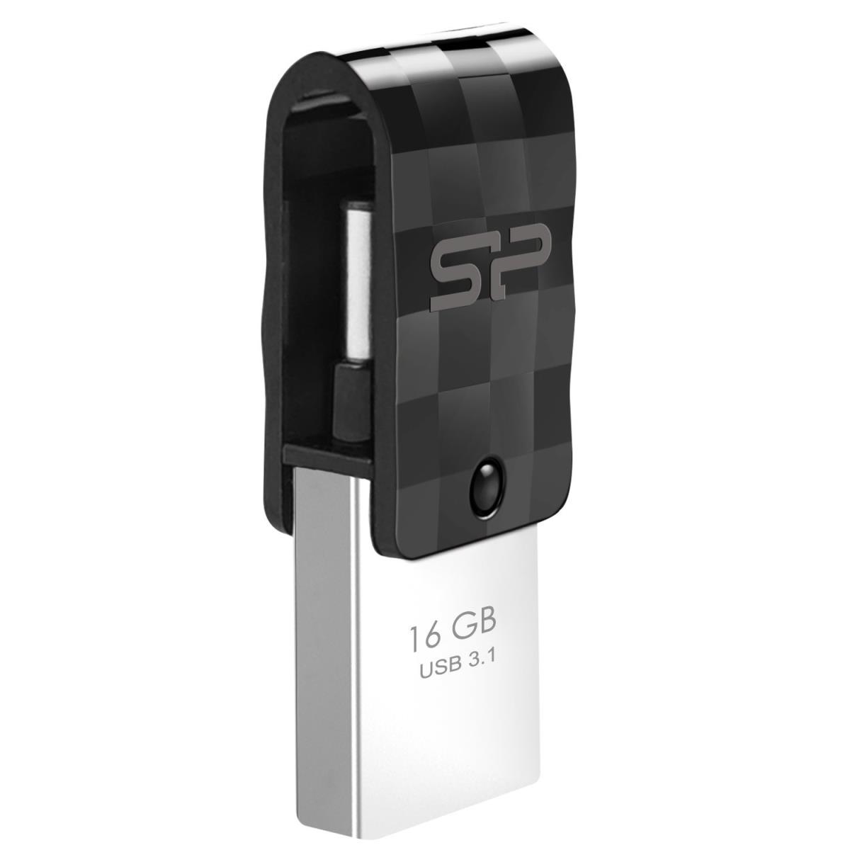 EU Product - USB-Stick 16GB USB3.2 + Typ C C31 Black thumbnail