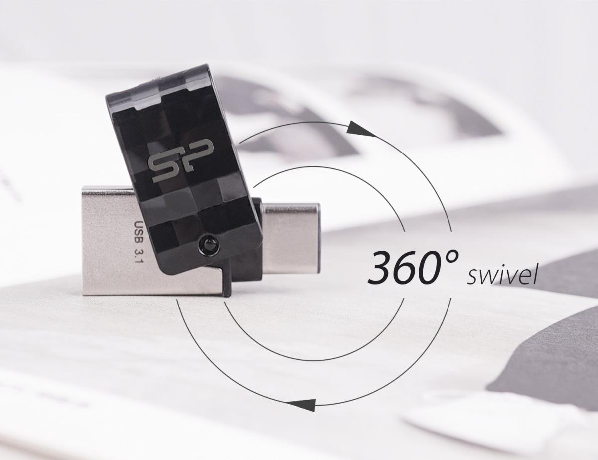 EU Product - USB-Stick 32GB USB3.2 + Typ C C31 Black thumbnail