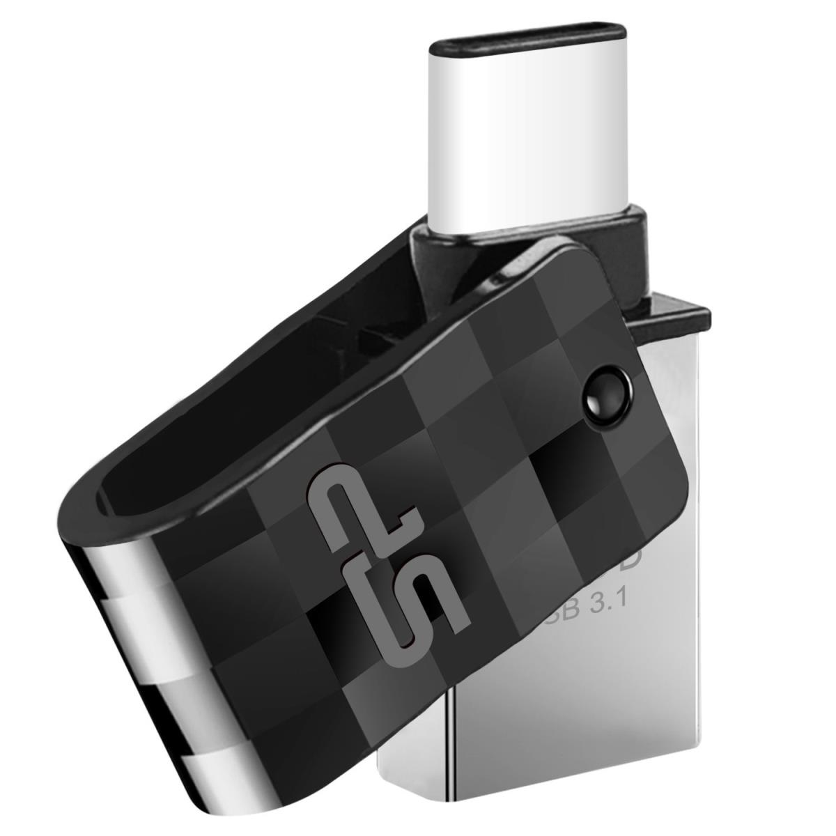 EU Product - USB-Stick 64GB USB3.2 + Typ C C31 Black thumbnail