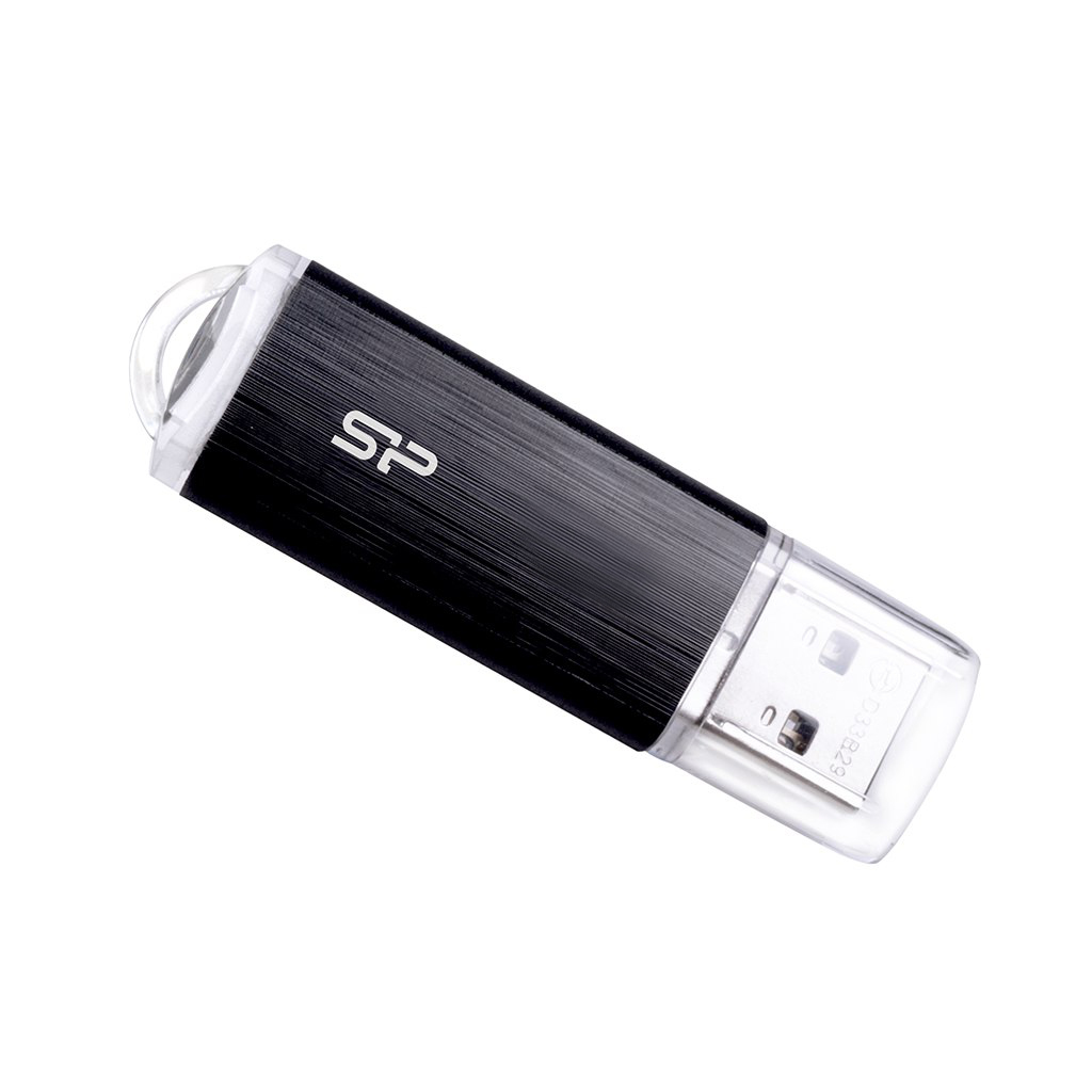 EU Product - USB-Stick  8GB USB2.0 U02 Plastic Black thumbnail