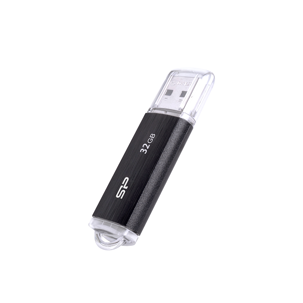 EU Product - USB-Stick 32GB USB2.0 U02 Plastic Black thumbnail