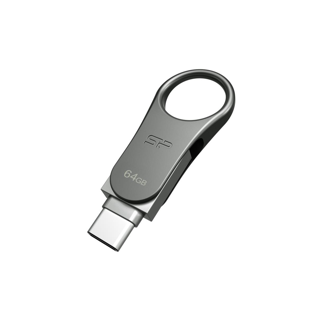 EU Product - USB-Stick 64GB USB3.0 C80 Silver Type-C Ready thumbnail