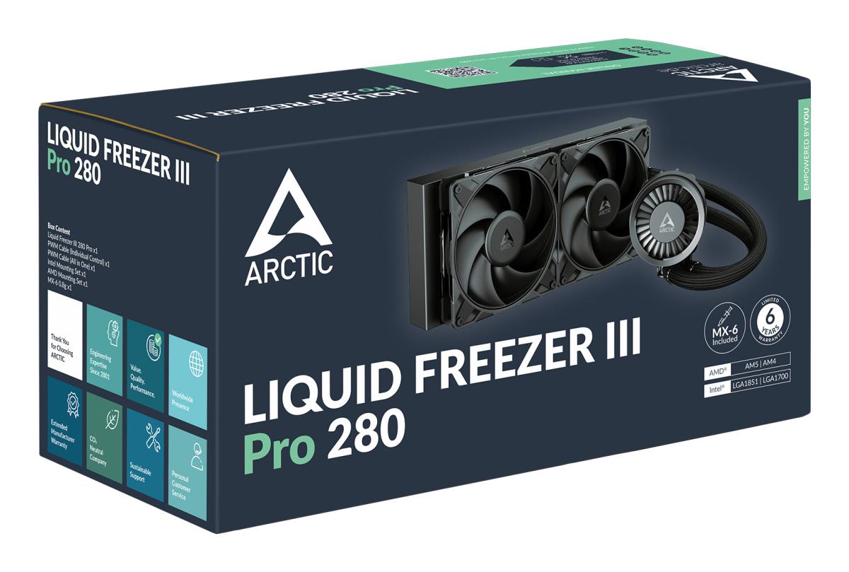 EU Product - Liquid Freezer Iii Pro 280 - Processor cooler - AMD Socket AM4 (Ryzen) thumbnail