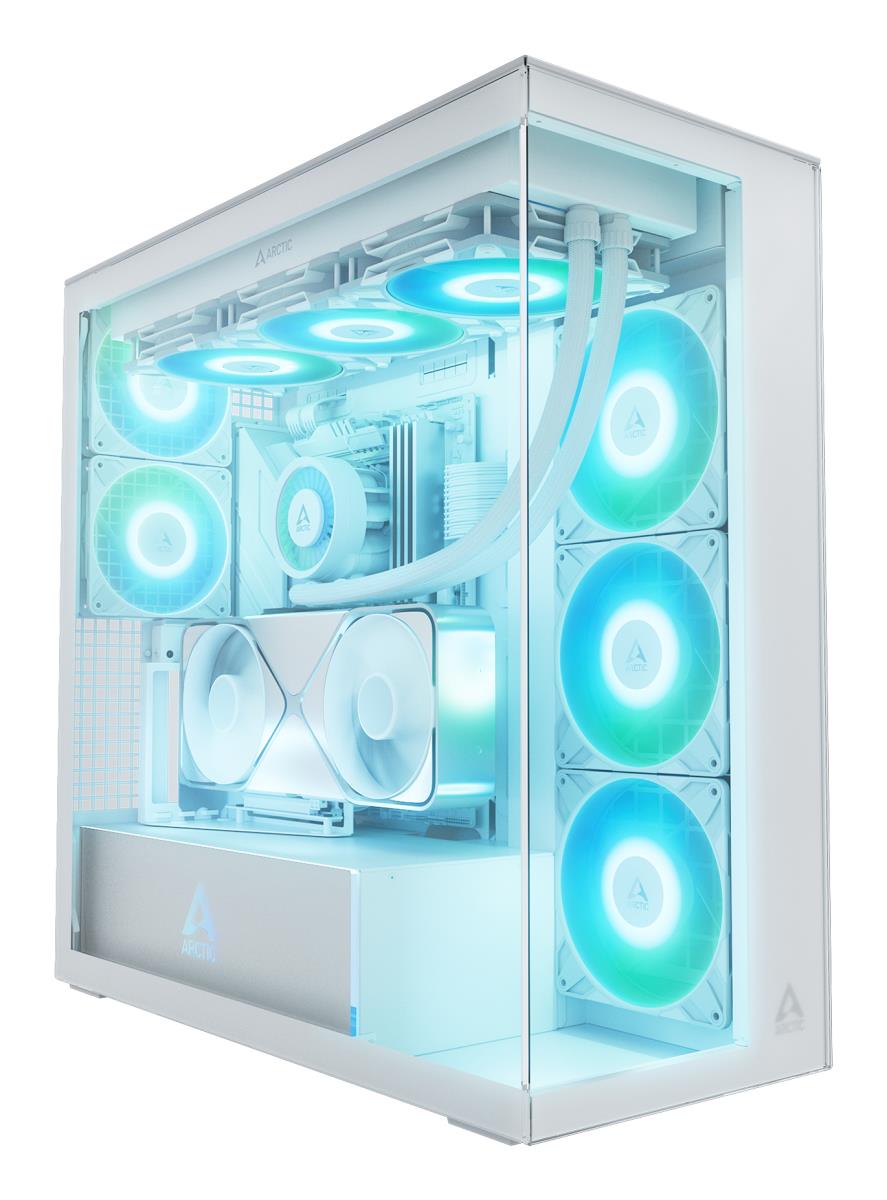 EU Product - Xtender (White) transparent window with GPU vertical mount thumbnail