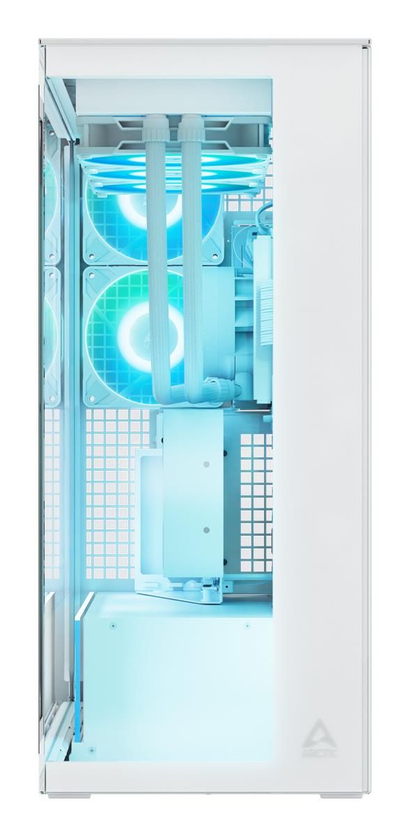 EU Product - Xtender (White) transparent window with GPU vertical mount thumbnail