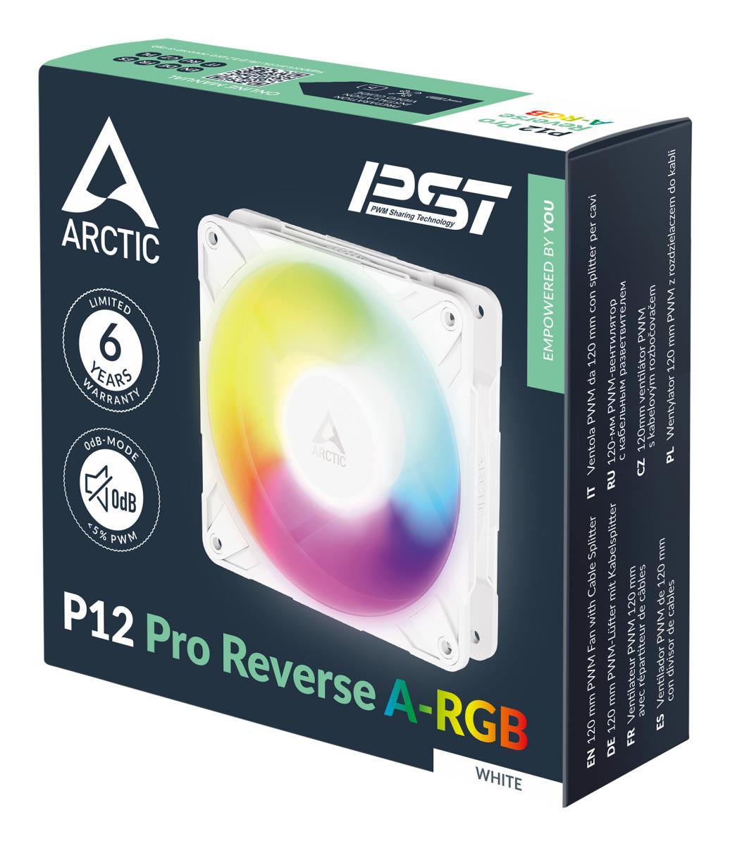 120MM FAN P12 PRO A-RGB DYN PWM WT thumbnail