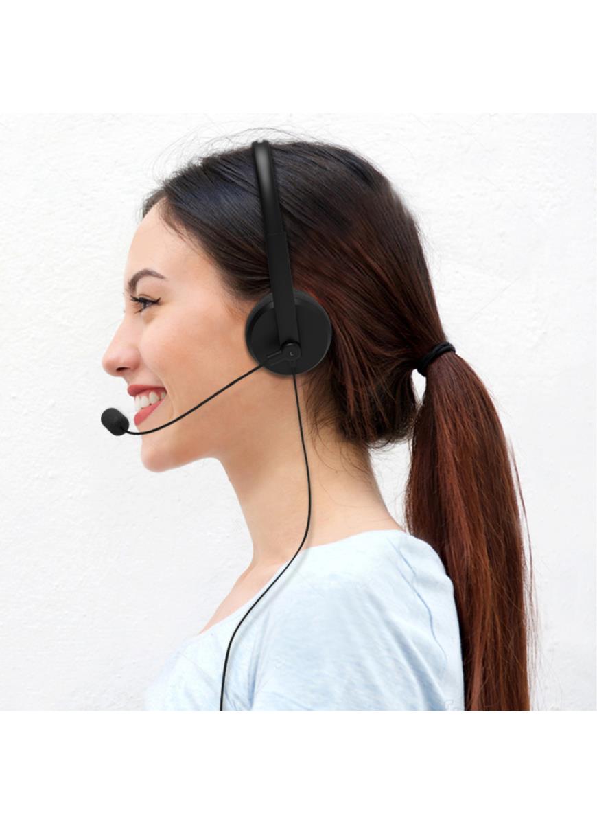 Office Headset - Stereo - USB-a - Black - With Microphone thumbnail