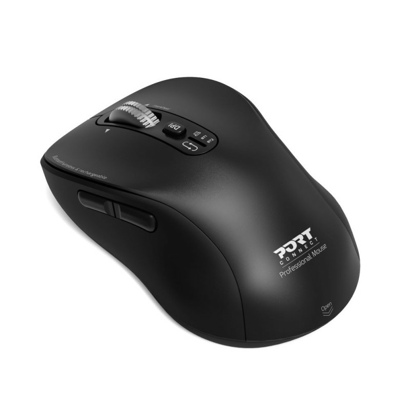 (New) Port Design - Black FreeWheel BLUETOOTH & WIRELESS & RECHARGEABLE EXPERT MOUSE 900707C thumbnail