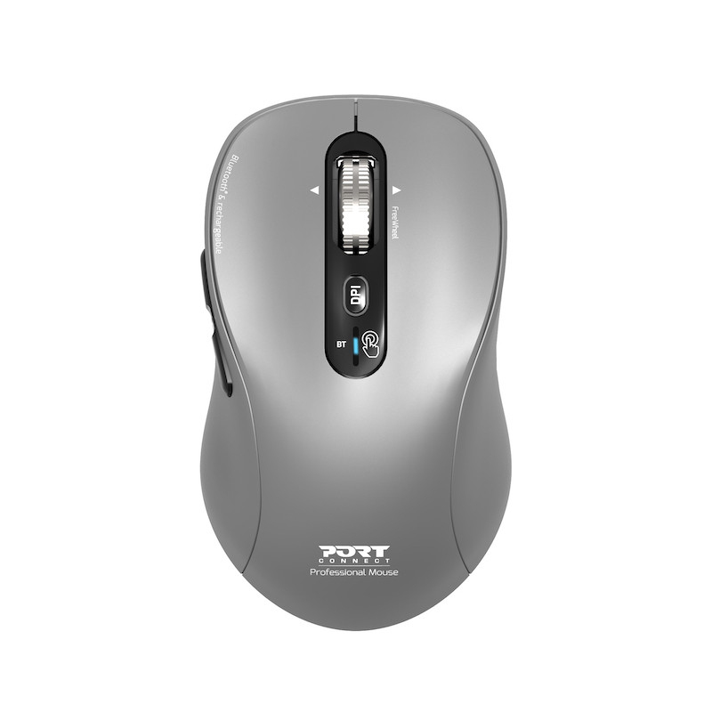 Expert Rechargeable Bluetooth Mouse; 6 Button silent click. Offers 1000/1600/2400/3200 Dpi settings; horizontal scrolling; FreeWheel technology for ultra-fast and high-precision scrolling; supoprt for connection to 2 separate devices. thumbnail