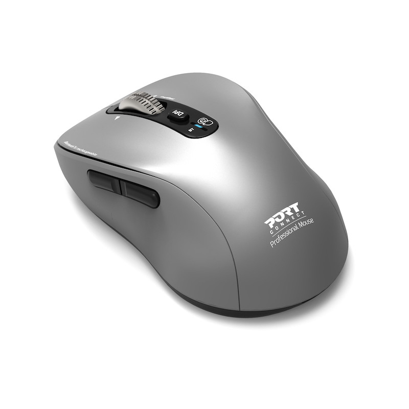 Expert Rechargeable Bluetooth Mouse; 6 Button silent click. Offers 1000/1600/2400/3200 Dpi settings; horizontal scrolling; FreeWheel technology for ultra-fast and high-precision scrolling; supoprt for connection to 2 separate devices. thumbnail