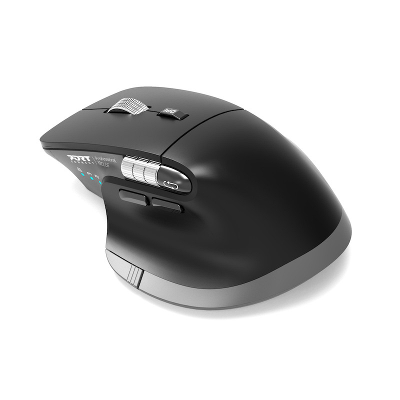 silent 6 button rechargeable Bluetooth and 2.4GHz RF (USB-A/USB Type-C) wireless Ultimate professional mouse. Includes vertical and horizontal FreeWheel technology for ultra-fast and high-precision scrolling; quick access Copilot Ai button; support for up thumbnail