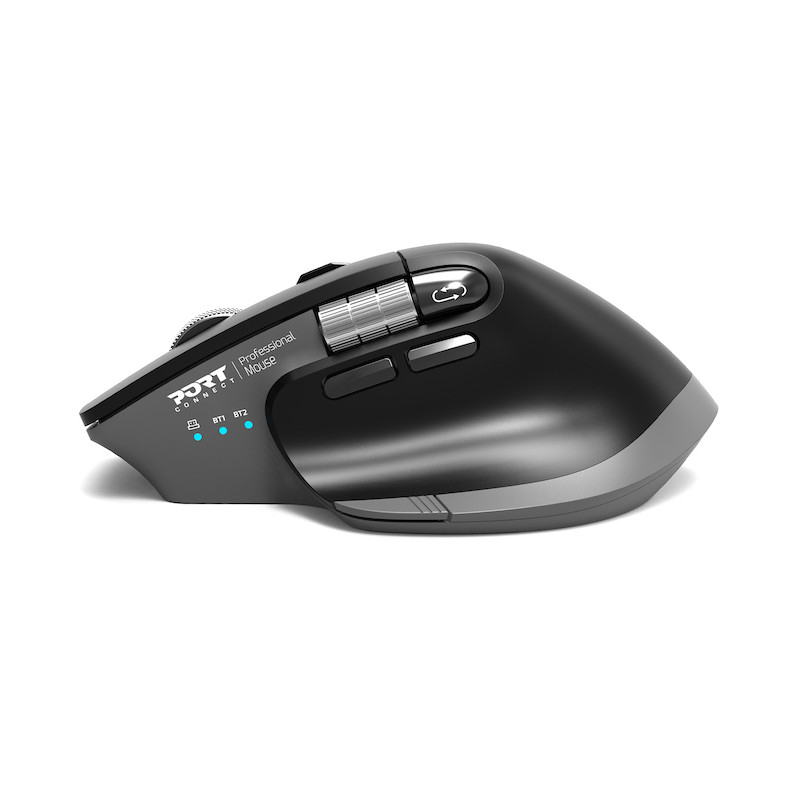 silent 6 button rechargeable Bluetooth and 2.4GHz RF (USB-A/USB Type-C) wireless Ultimate professional mouse. Includes vertical and horizontal FreeWheel technology for ultra-fast and high-precision scrolling; quick access Copilot Ai button; support for up thumbnail