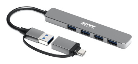 HUB USB 4 PORTS 3.0 SLIM COMBO thumbnail
