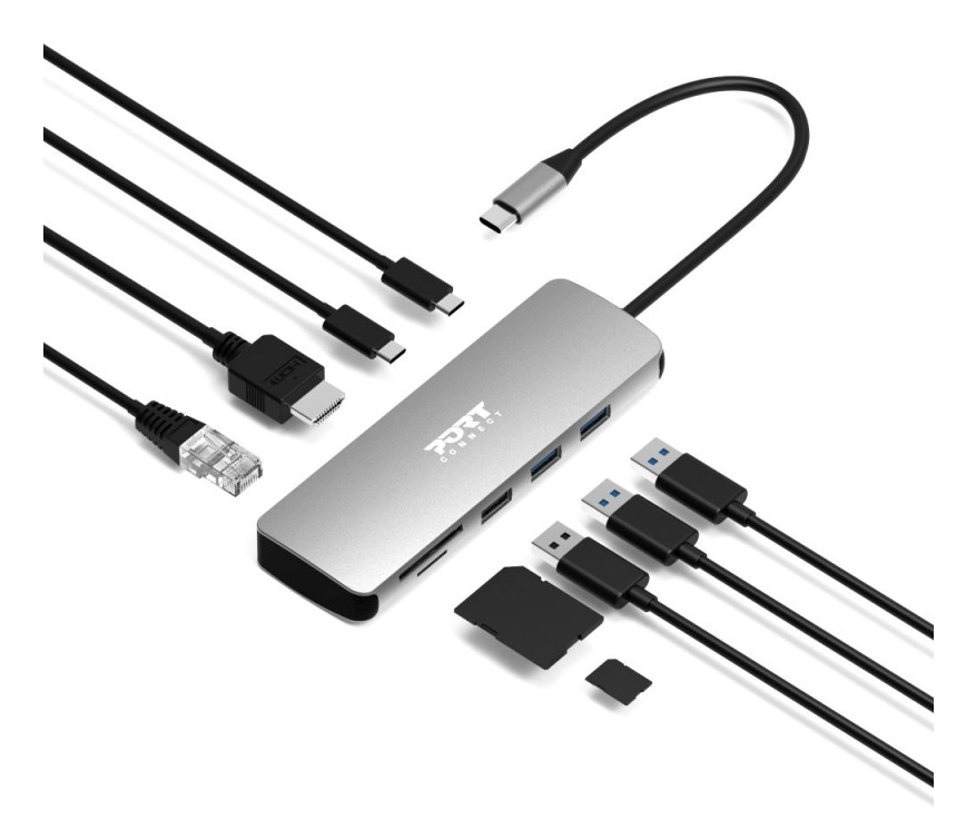 900164 PORT DESIGN 4K  USB-C 9 IN 1 DOCKING STATION thumbnail