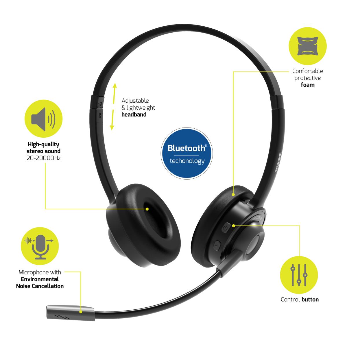 STEREO HEADSET BLUETOOTH - PRO thumbnail