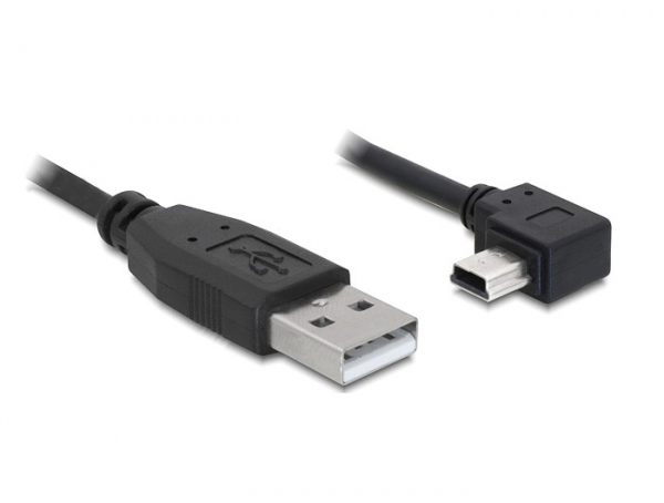 EU Product - USB Kabel A -> mini B St/St 5.00m sw seitl.gew. thumbnail
