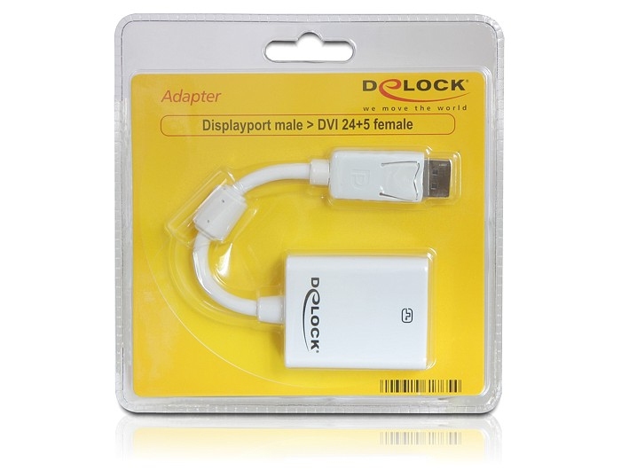 EU Product - Adapter DisplayPort (DP) auf DVI St/Bu white thumbnail
