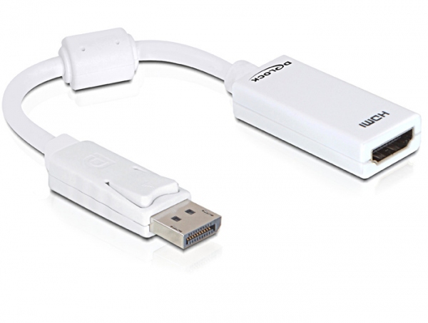 EU Product - Displayport Adapter DP -> HDMI St/Bu 0.22m Kabel wei� thumbnail