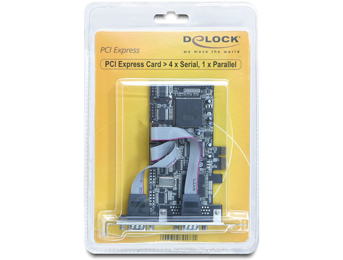 EU Product - PCI Expr Card 4x D-Sub9 ext + 1x D-Sub25 ext +LowP thumbnail