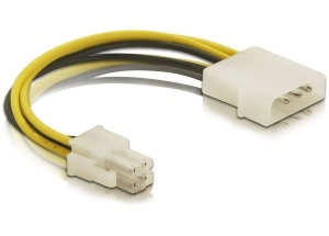 EU Product - Stromkabel P4 4pol -> Molex 4pin St/St  0.15m thumbnail