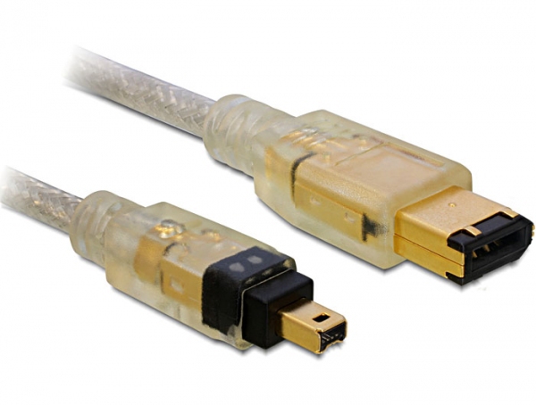 EU Product - FireWire-Kabel FW400 4Pin -> FW400 6Pin St/St 2.00m retail thumbnail