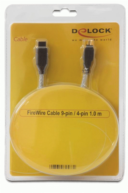 EU Product - FireWire-Kabel FW400 4Pin -> FW800 9Pin St/St 1.00m thumbnail
