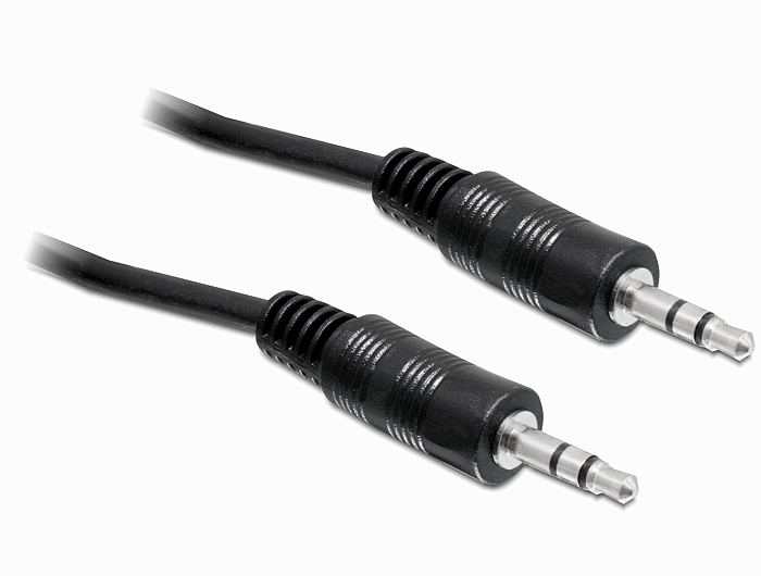 EU Product - Klinkekabel 3,5mm -> 3,5mm St/St 2.50m schwarz thumbnail