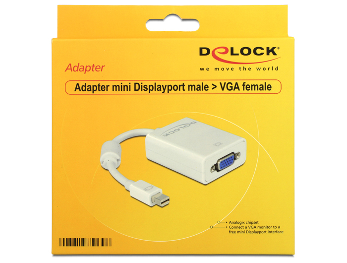 EU Product - Adapter Mini-DisplayPort auf VGA Buchse thumbnail