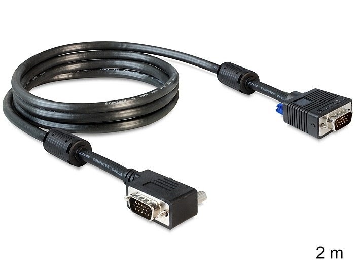 EU Product - VGA-Kabel D-Sub15 -> D-Sub15 St/St 2.00m sw 90 thumbnail
