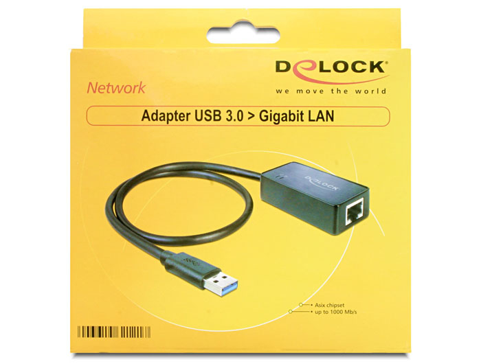 EU Product - Adapter USB 3.0> LAN - Network Card - 1,000 Mbps thumbnail