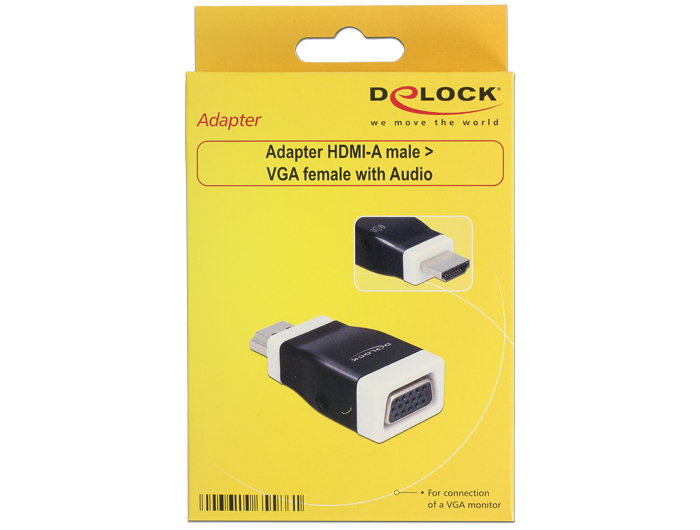 EU Product - HDMI Adapter A -> D-Sub15 St/Bu screwless +Audio thumbnail