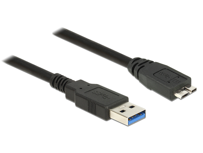 EU Product - USB Kabel USB3.0 A -> Micro-B St/St 0.50m schw thumbnail