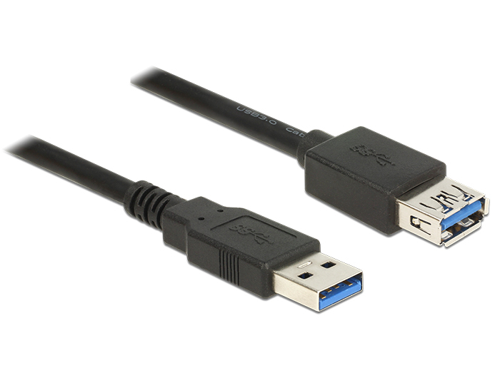 EU Product - USB Verl.  USB3.0 A -> A St/Bu 1.50m schwarz thumbnail