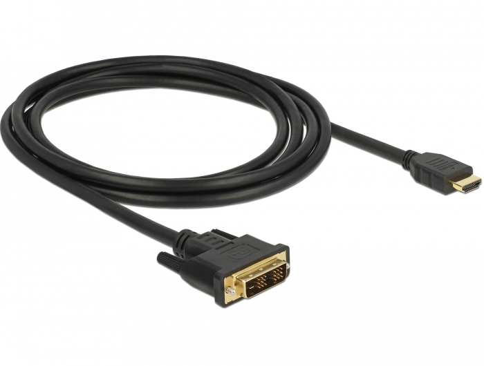 EU Product - Kabel DVI 18+1 -> HDMI-A St 2.00m schwarz thumbnail