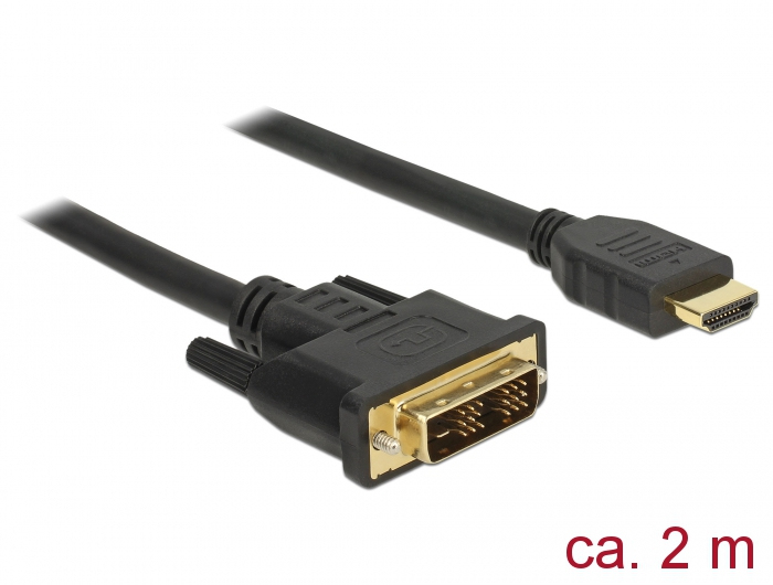 EU Product - Kabel DVI 18+1 -> HDMI-A St 2.00m schwarz thumbnail