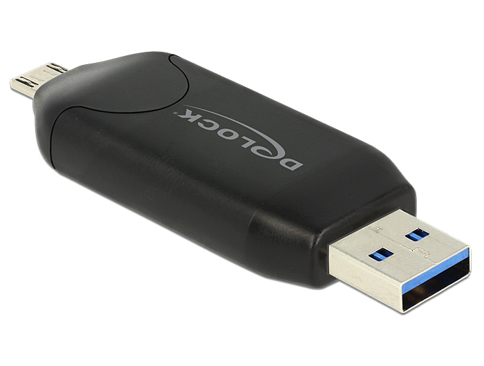 EU Product - Card Reader USB3.0 A +micro B-> SD/SDHC/MMC/micSD OTG thumbnail