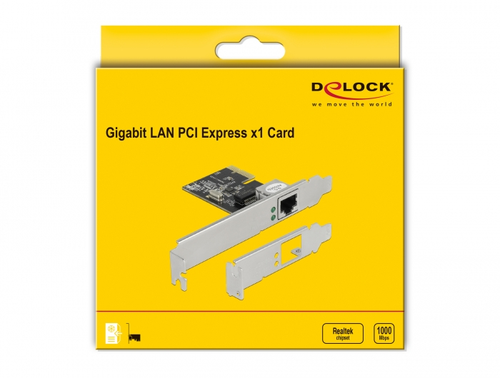 EU Product - PCI Express x1 Karte 1x RJ45 Gigabit LAN RTL8111 thumbnail
