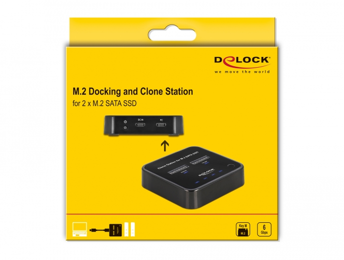 EU Product - M.2 Dockingstation f�r 2xM.2 SATA SSD mit Klon thumbnail