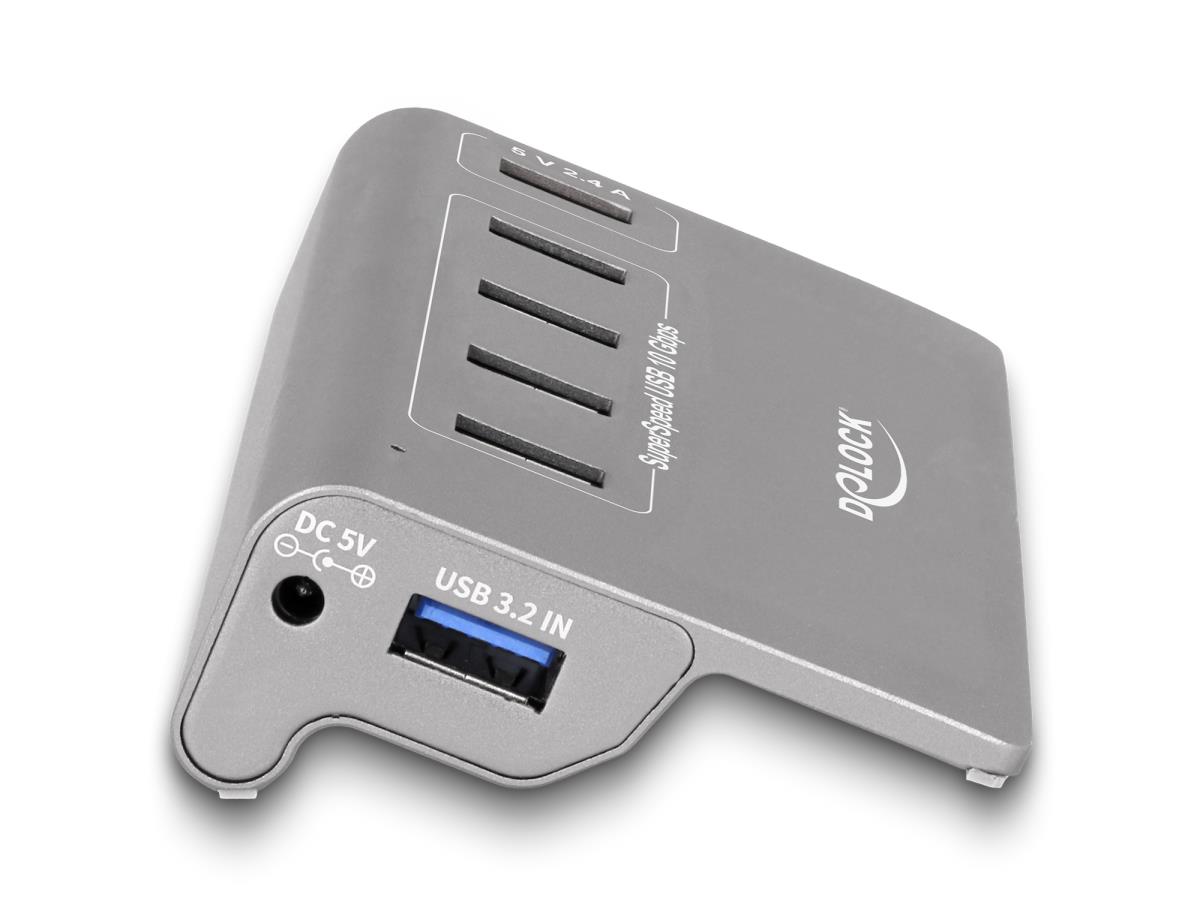 EU Product - USB 10 Gbps Hubmit 4USB Typ-A Ports+1 Schnellladeport thumbnail