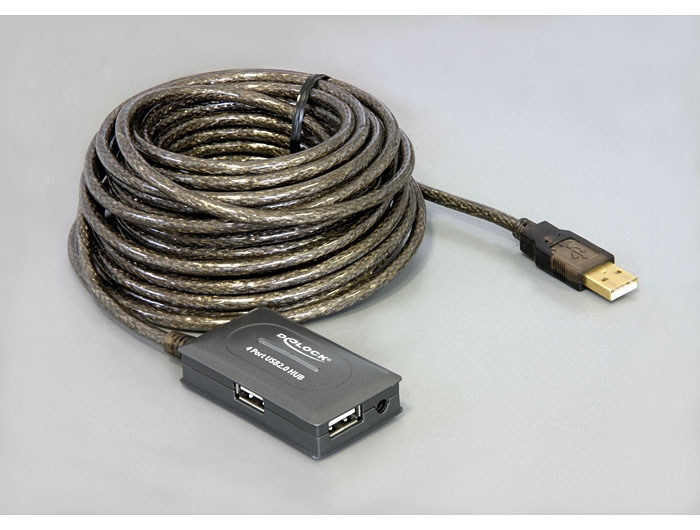 EU Product - USB-A Hub Extension Cable with 4 Ports, 10m thumbnail