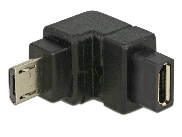 EU Product - USB Adapter micro B -> micro B St/Bu 90� unten thumbnail