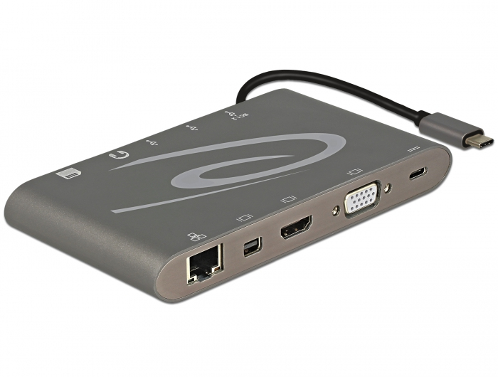 EU Product - Dockingstation USB3.1 Type-C 4K 30Hz dunkelgrau thumbnail