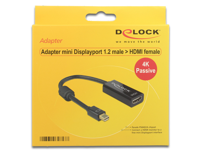 EU Product - Displayport Adapter mini DP -> HDMI St/Bu 4K Passiv thumbnail