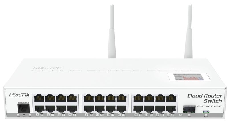Cloud Router Switch in Desktop Case CRS125-24G-1S-2HnD-IN (RouterOS L5) thumbnail