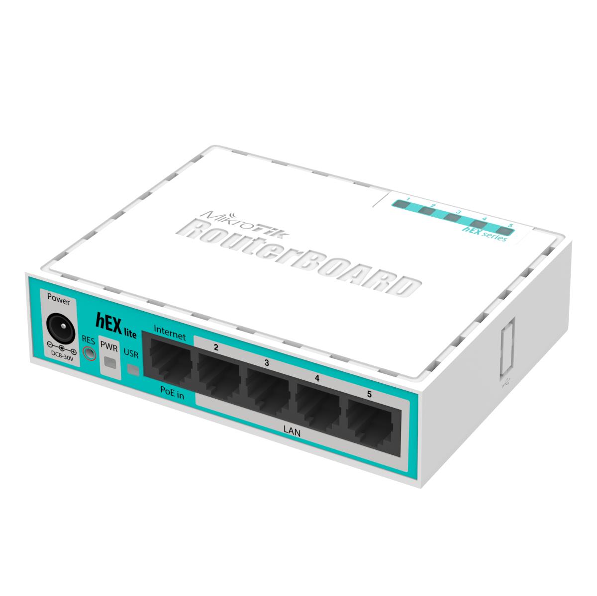 EU Product - RouterBOARD hEX lite RB750r2 - Router - Router - Mini-PCI thumbnail