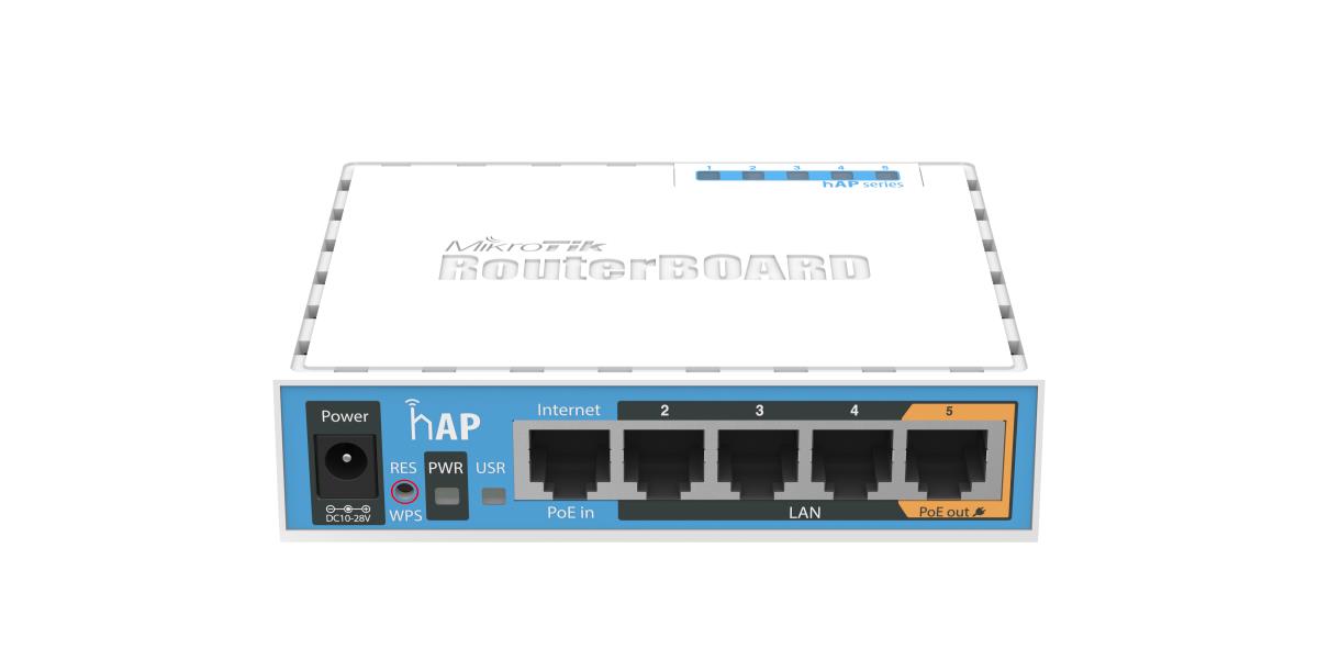 EU Product - RouterBOARD hAP - Wireless Router Switch 2.4 GHz RB951Ui-2nD - Router - Mini-PCI thumbnail
